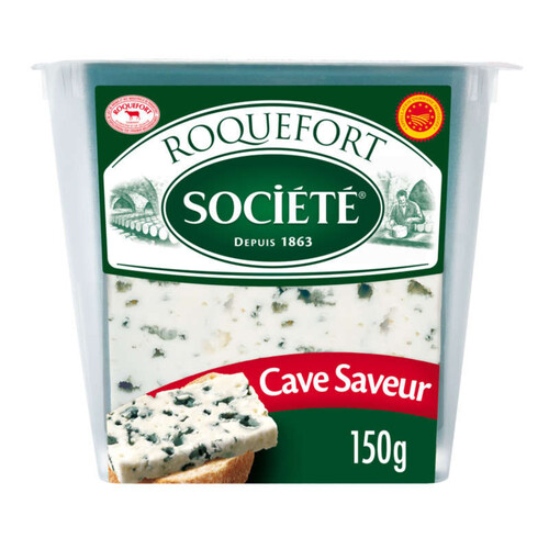 Société Fromage Roquefort AOP cave saveur 150g