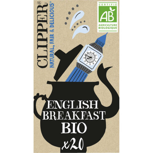 Clipper Thé Noir English Breakfast Bio 20 sachets 44g