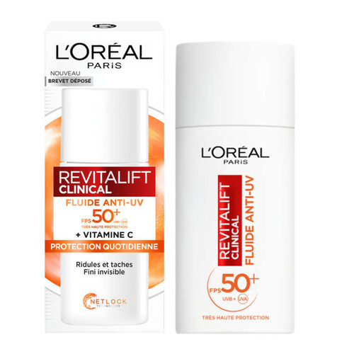 L'Oréal Paris Revitalift Clinical Soin Fluide Anti-UV FPS 50+ 50ml