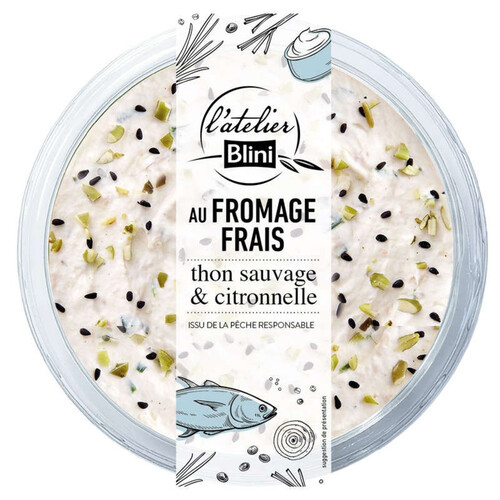 L'Atelier Blini Au Fromage Frais & Thon Sauvage 140g