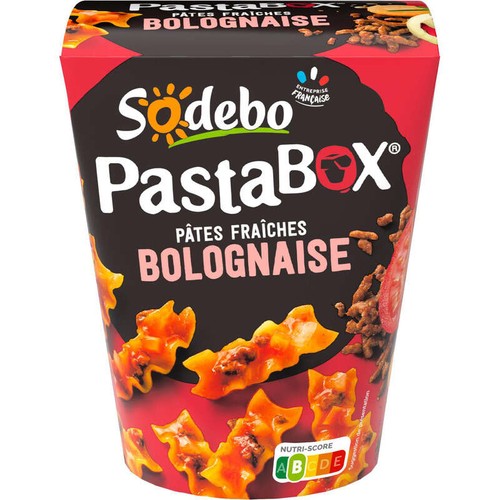 Sodebo Pasta Box Fusilli à la bolognaise VBF 330g