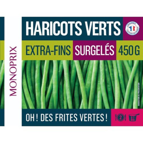 Monoprix Haricots Verts extra fins 450g