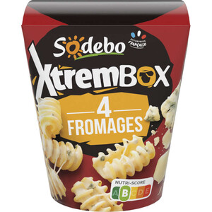 Sodebo Xtrem Box radiatori 4 fromages 400g
