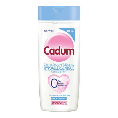 Cadum Crème Douche Peaux Sensibles Probiotique 400ml