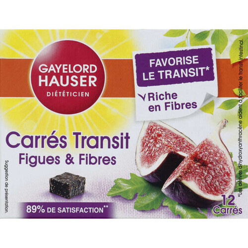 Gayelord Hauser Complément Alimentaire Carrés Transit Figues & Fibres 120G