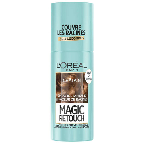 Magic Retouch Spray Retouche Racines Châtain 75ml