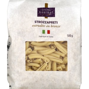 Monoprix Gourmet Strozzapreti extrudées au bronze 500g
