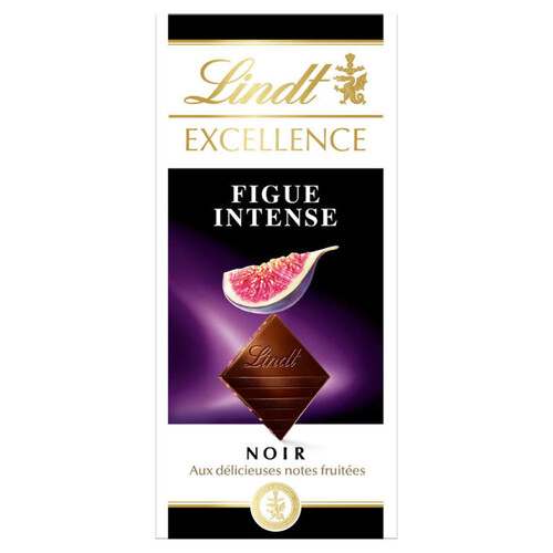 Lindt Excellence Tablette Chocolat Noir Figue Intense 100G