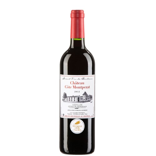 Château Côte Montpezat Castillon Côtes De Bordeaux AOP Rouge 2018 75cl