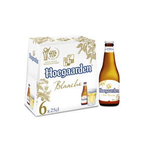 Hoegaarden bière blanche aux épices pack 6x25cl