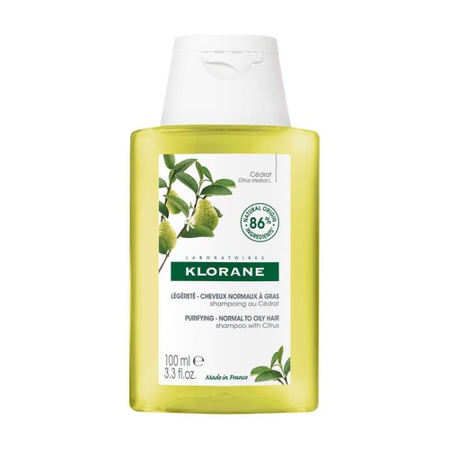 [Para] Klorane Shampoing Légèreté Assainissant à la Pulpe de Cédrat Cheveux Normaux Régraissant Vite 100ml