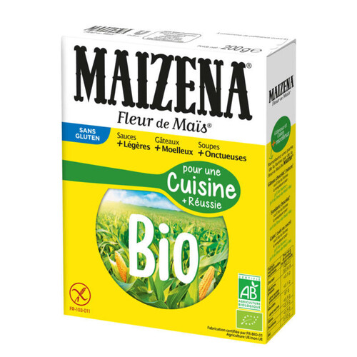 Maïzena Farine Fleur de Maïs Bio Sans Gluten 200g