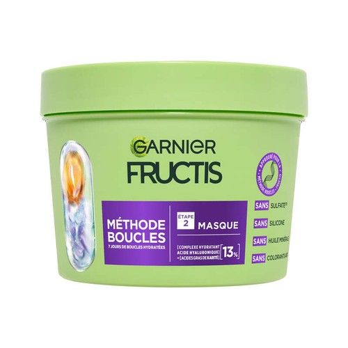 Garnier Fructis Masque restaurateur d'hydratation Méthodes boucles 370ml