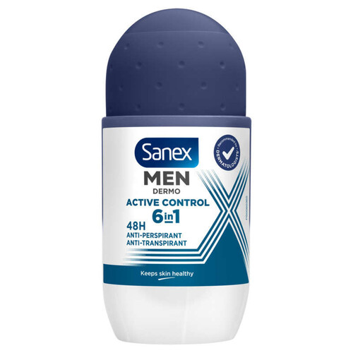 Sanex Men Déodorant Homme Bille Dermo 48h Anti-transpirant 50ml