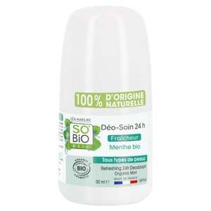 SO'BiO Étic Déodorant Fraîcheur 24h à la Menthe Bio 50ml