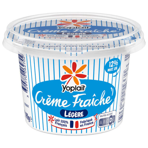 Yoplait creme fraiche epaisse legere 12% pot 190g