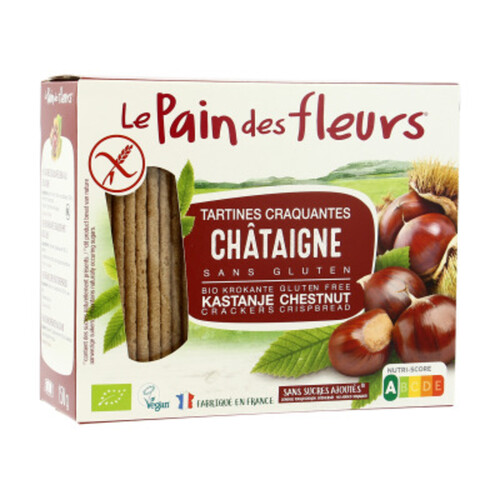 [Par Naturalia] Le Pain Des Fleurs Tartines Craquantes À La Châtaigne Sans Gluten 150G Bio