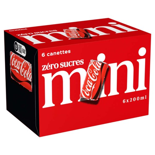 Coca-Cola Sans sucres slim mini frigo Le pack 6x20cl