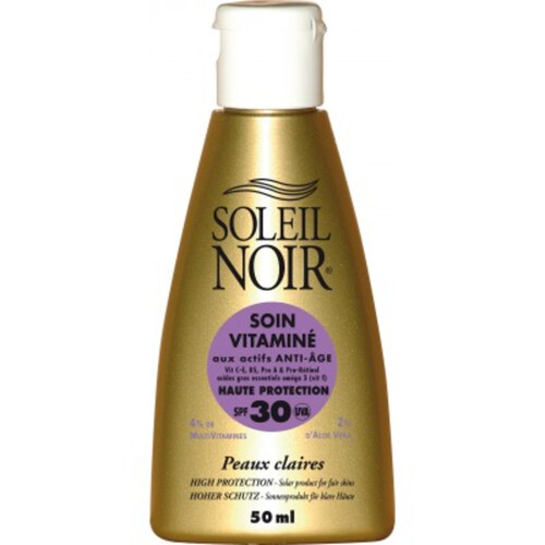 Soleil Noir Soin Vitaminé Haute Protection SPF30 50ml