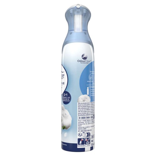 Febreze Désodorisant Aerosol Brume d'Air Pureté de Coton 185ml