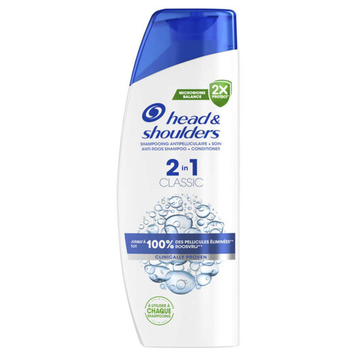 Head & Shoulders classic 2en1 shampoing antipelliculaire 300ml