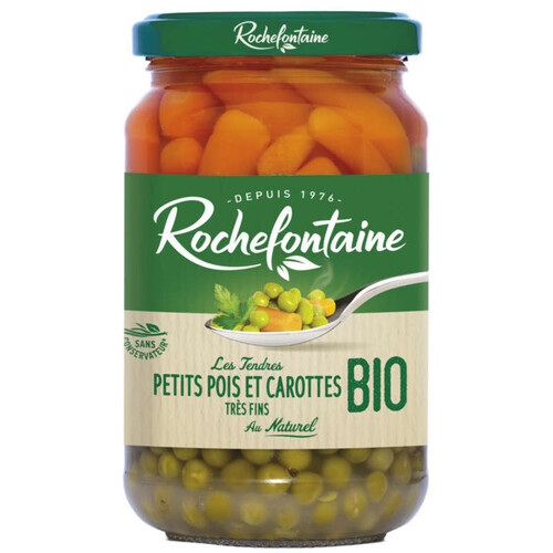 Rochefontaine Petits Pois Carottes Bio 360g