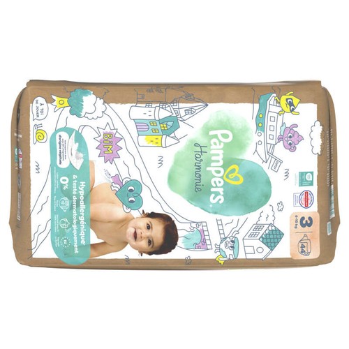 Pampers Harmonie Ed Limitée Taille 3 - 6kg-10kg – x44 Couches