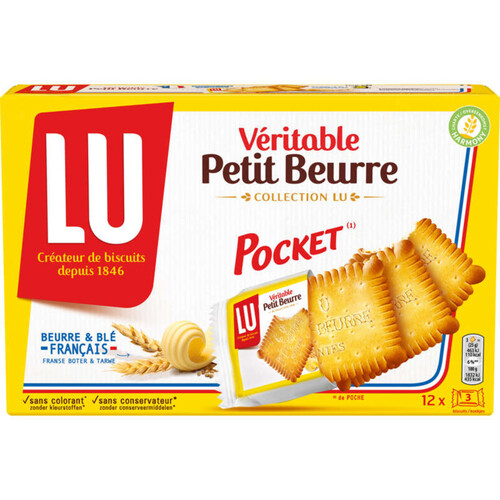 Lu Véritable Petit Beurre Biscuits Pocket 300g