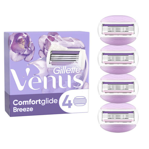 Gillette Venus Rasoir 3 Lames Comfortglide Breeze x4