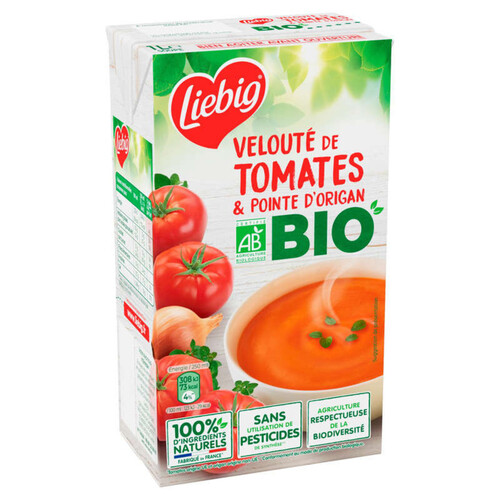 Liebig Bio Velouté de tomates & pointe d'origan 1L