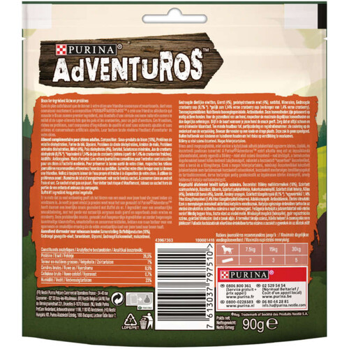 Adventuros Friandises pour Chien riche en Bison 90g