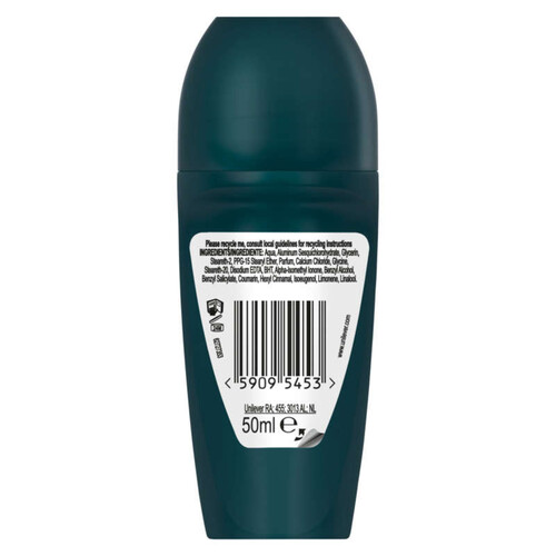 Rexona Men Déodorant Homme Bille Anti-Transpirant 72H Invisible Ice 50ml