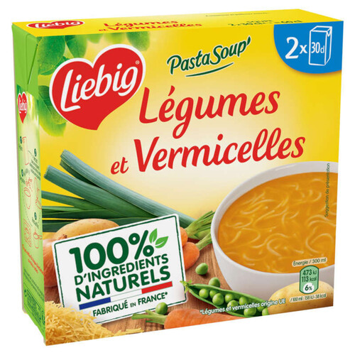 Liebig PastaSoup' Légumes et pâtes vermicelles 2x30cl