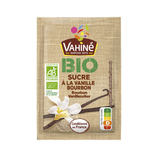 Vahiné Sucre À La Vanille Bourbon 100% Naturel Bio 7g