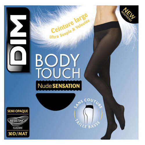 Dim Collant Body Touch Nude Sensation Noir Taille 3