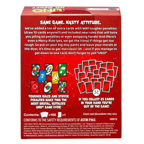 Uno Show 'Em No Mercy Jeu de Cartes Mattel Games