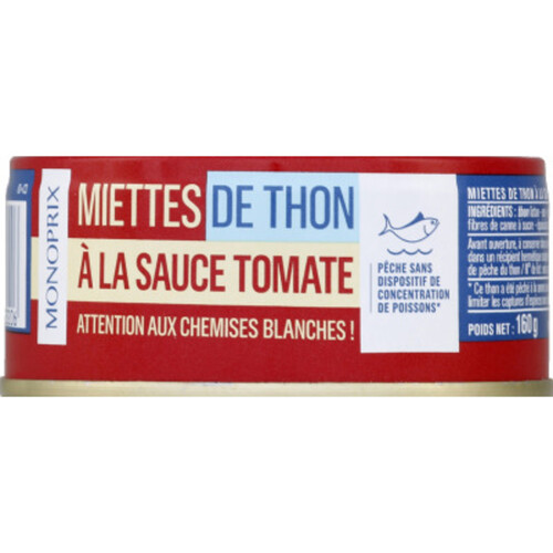 Monoprix Miettes De Thon À La Tomate 104G