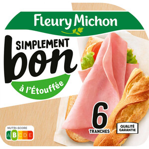 Fleury Michon Simplement Bon Jambon Sans Couenne x 6 Tranches