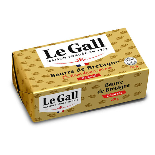 Le Gall beurre de bretagne demi sel 200g