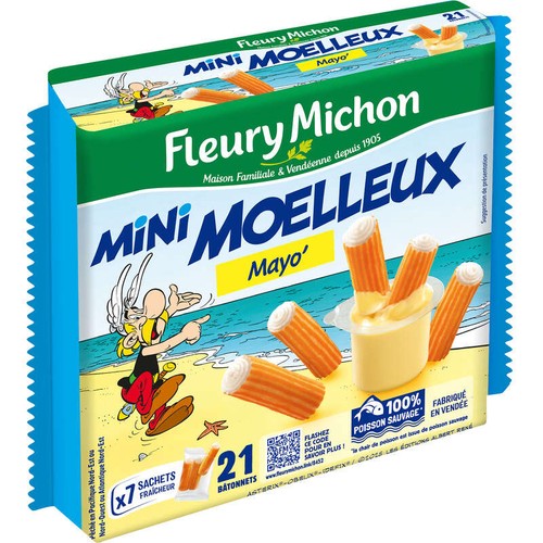 Fleury Michon Mini Moelleux mayonnaise 21 bâtonnets 230g