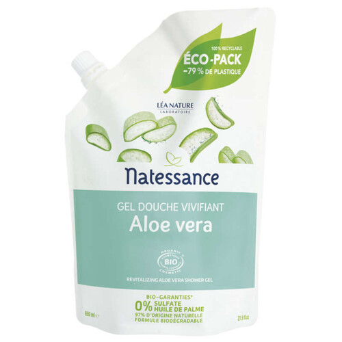 [Para] Natessance Gel Douche Vivifiant Aloe Vera Bio 650ml