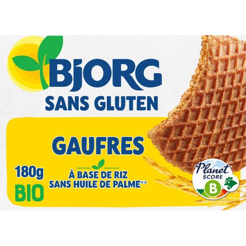 Bjorg Gaufres sans gluten Bio 180g