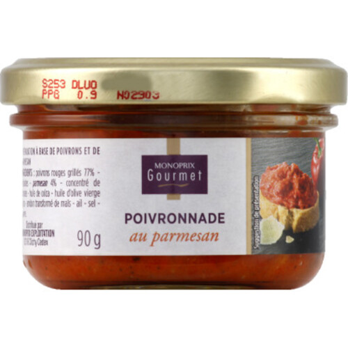 Monoprix Gourmet Poivronnade à base de poivrons et de parmesan 90g