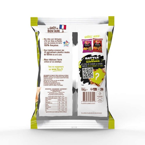 Vico Chips Street Food Saveur Cheese Naan 120g