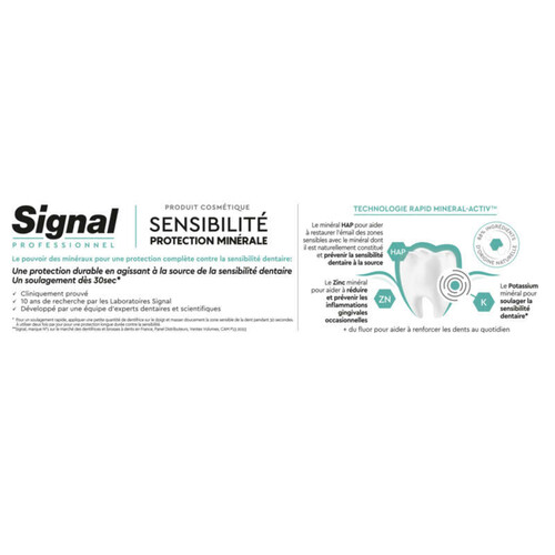 Signal professionnel dentifrice sensibilité complet 75ml