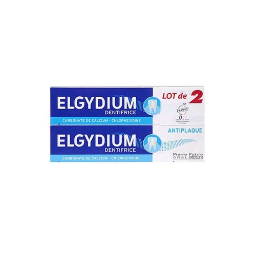 Elgydium Oral Care Dentifrice Anti-plaque Offre spéciale 2x75ml
