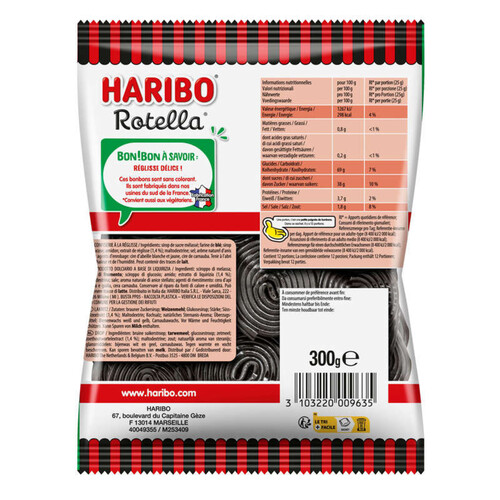 Haribo Roulaux de Réglisse 300g