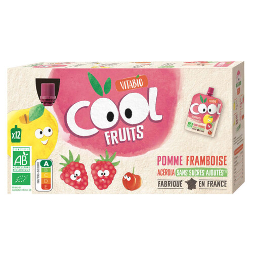 [Par Naturalia] Vitabio Cool Fruits Pomme Framboise Acérola 12x90g