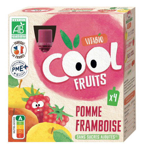 [Par Naturalia] Vitabio Compote de Fruits Pomme & Framboise 4x90g