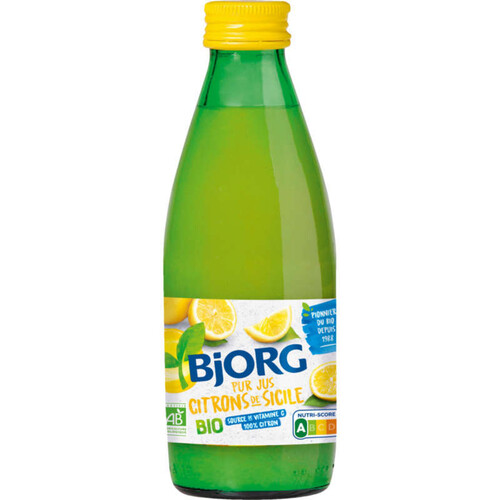 Bjorg Pur Jus De Citrons De Sicile Bio 25Cl